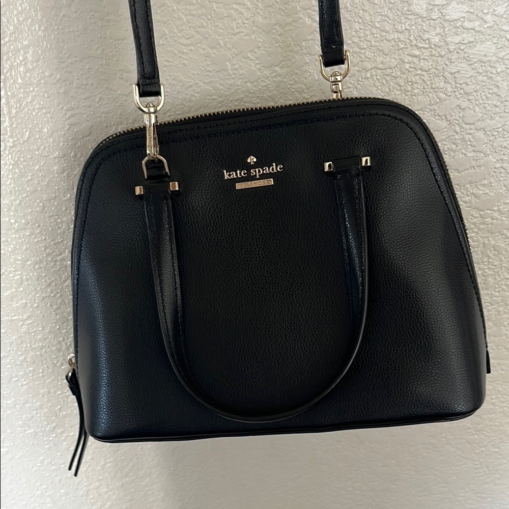 Kate Spade Black Satchel with Gold Hardware